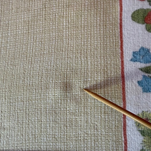 Vintage Flannel Tablecloth Floral Border 40x44 Farmhouse Cottage Retro - Picture 5 of 8